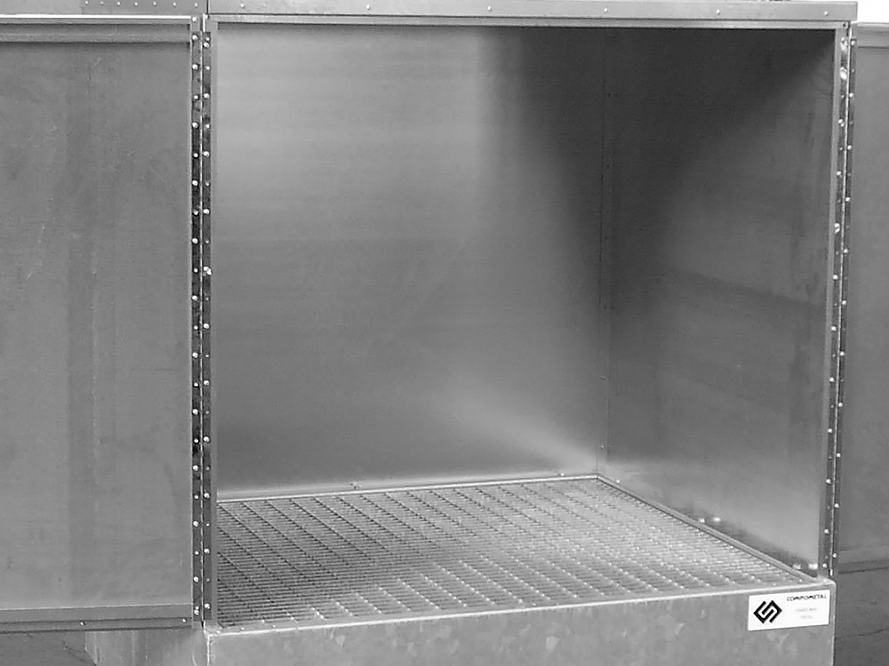 Intérieur de l'abri de stockage réf. BRAG4FCP-ELING - DIFOPE