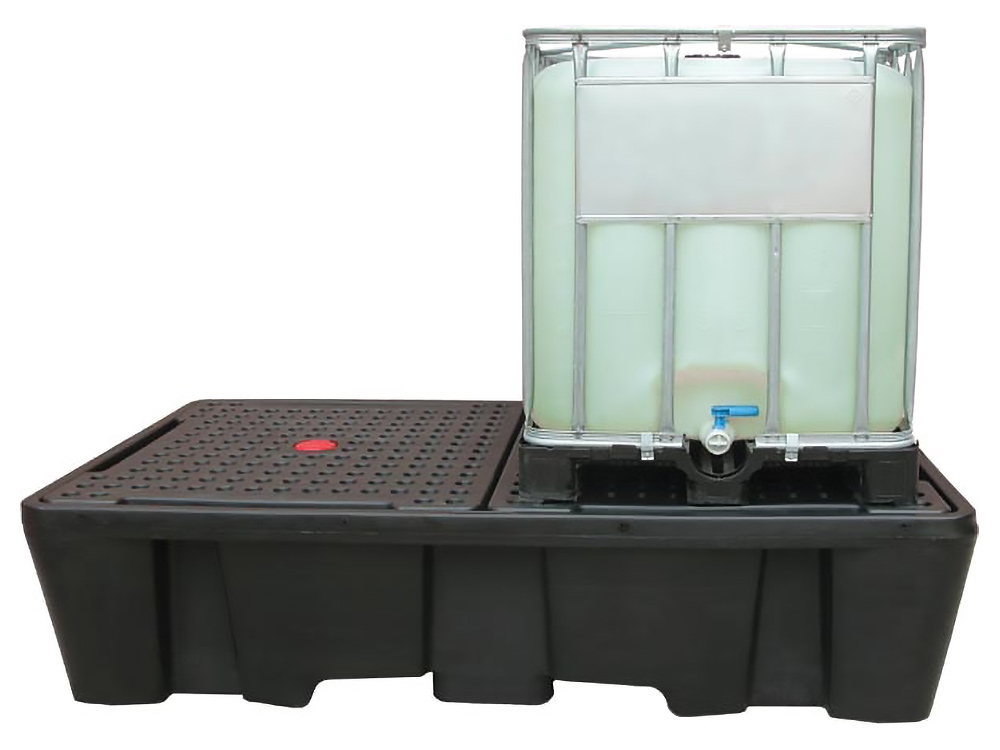 Bac de rétention pour 2 IBC ou 8 fûts - Bac de 1100 L - BRPN 2C - DIFOPE