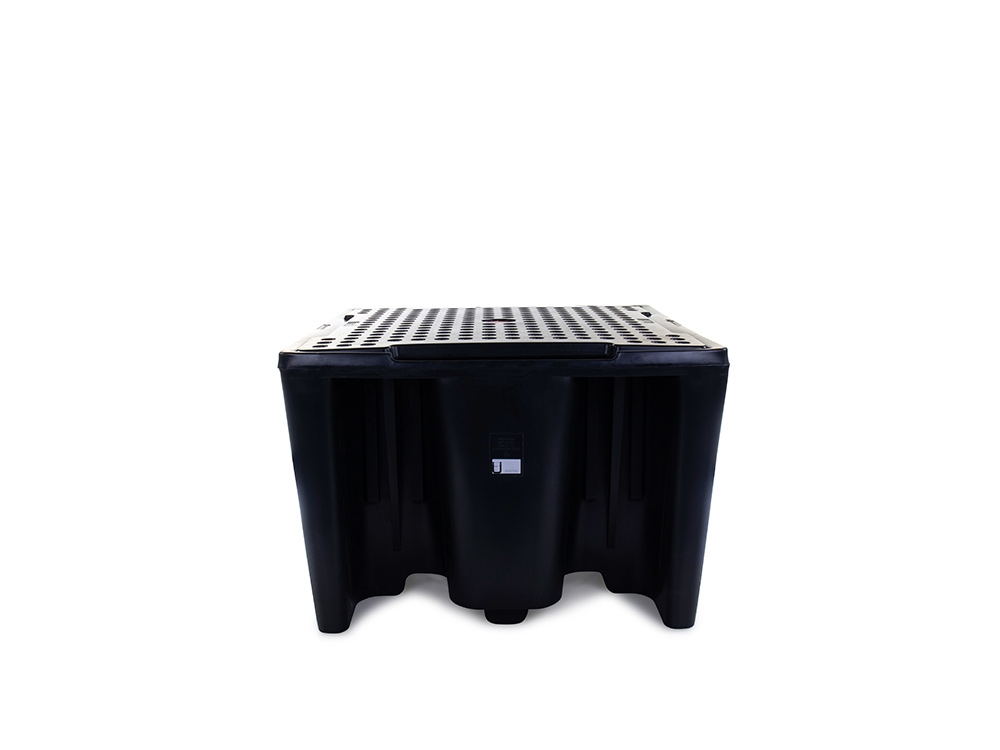 Bac de rétention avec caillebotis amovible - Rétention 1100 L 