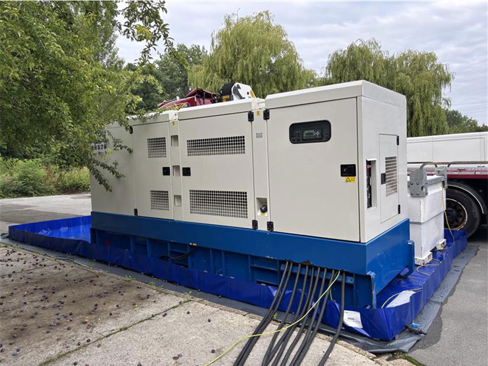 Solution de rétention occasionnelle pour groupe électrogène sur chantier - Capacité de rétention : 3750 L