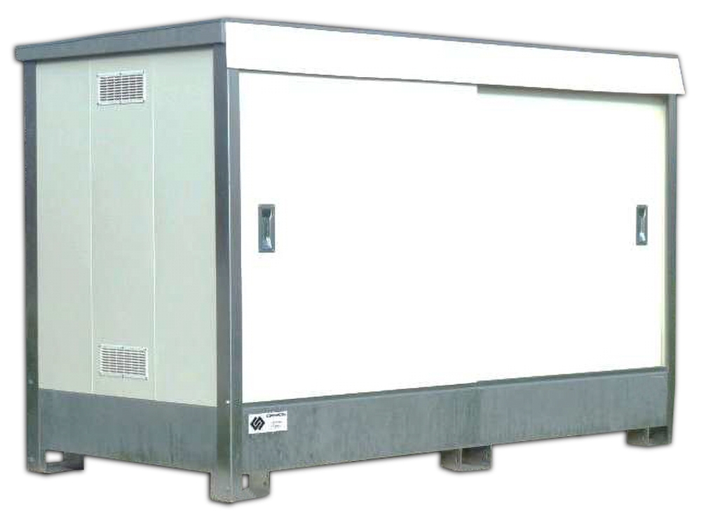 Conteneur de stockage avec rétention - Armoire coupe-feu 3 mètre 1 niveau - DIFOPE
