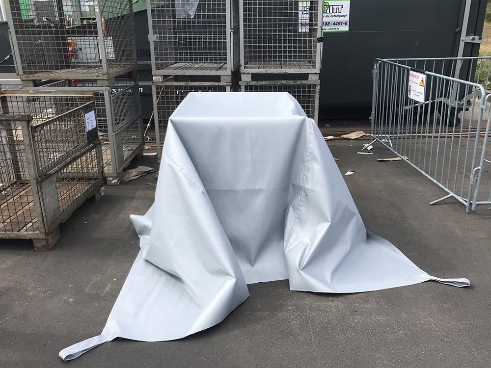 couverture anti feu caisse-palette - Réf.COUVAF-B3X4 - DIFOPE