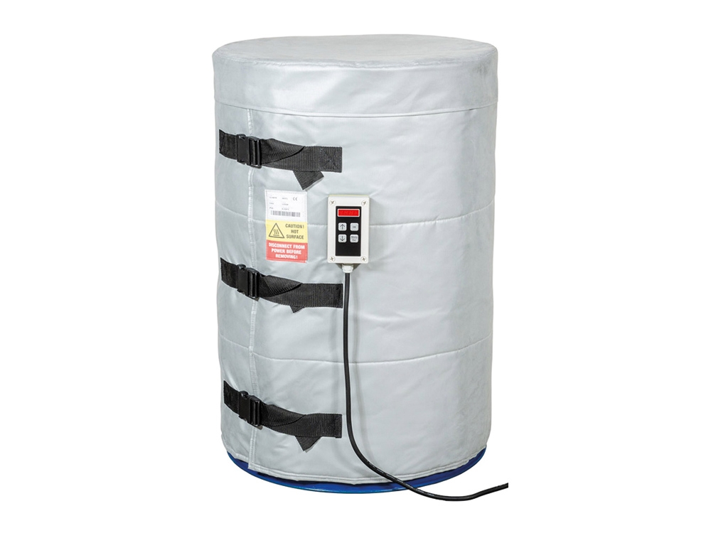 Couverture chauffante avec couvercle isotherme pour fût de 200 L