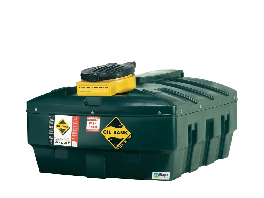 Cuve collecteur Huiles Usagées pour déchetteries, garages, industries 1210 L