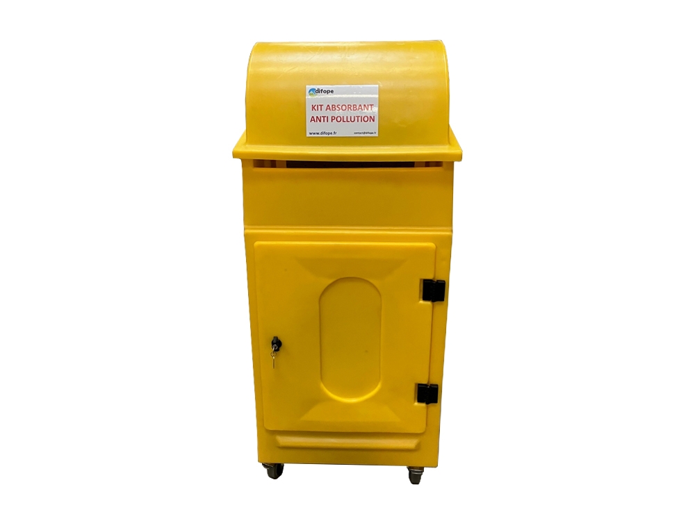 Kit absorbant pour hydrocarbures - 130 L - Kit Armoire mobile - KH330ARM - DIFOPE