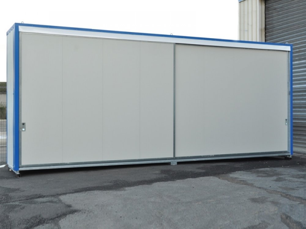 Grand conteneur de stockage isolé - Rétention 6000 L - Ref.CONT8M2NIPC