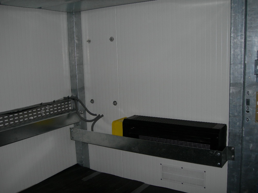 Option - radiateur hors gel pour conteneur de rétention inox 