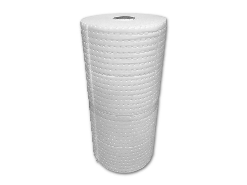 Absorbants hydrocarbures en rouleau blanc 76 cm*46 m