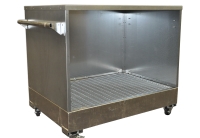Abri de stockage mobile avec rétention - Parois en tôle galvanisée - DIFOPE