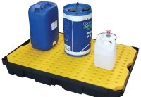 Bac de rétention en polyéthylène avec caillebotis amovible - Capacité 100 L - DIFOPE
