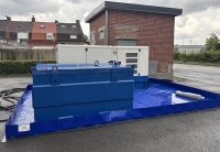 Solution de rétention occasionnelle pour groupe électrogène sur chantier - Capacité de rétention : 6000 L