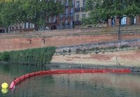 Barrage flottant BARC 2545R de 25 ml x 45 cm. Flotteurs Ø 15cm - Barrage anti-pollution avec jupe PVC de 30 cm