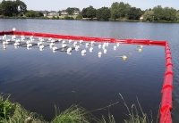 Barrage flottant BARC 2585R de 25 ml x 85 cm. Flotteurs Ø 30cm - Barrage anti-pollution avec jupe PVC de 55 cm