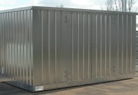 Bungalow de stockage 4 m x 2 m - rétention 914 L - Armoire DMS déchets dangereux