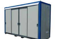 Conteneur de stockage coupe-feu 2H 4 mètres sur 2 niveaux - Module isolé avec rétention (3000 L)