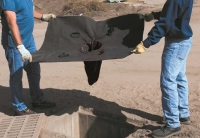 Filtre protection des bouches d'égout sur chantier de construction - Réf. FILTRE BE5 - DIFOPE