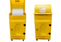 Kit mobile avec dévidoir - Kit d'absorbants pour hydrocarbures - 330 L - Kit Armoire mobile - KH330ARM - DIFOPE