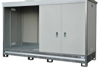 Conteneur de stockage isolé - Rétention 1500 L - Ref. CONT4M1NIPC