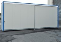 Grand conteneur de stockage isolé - Rétention 6000 L - Ref.CONT8M2NIPC