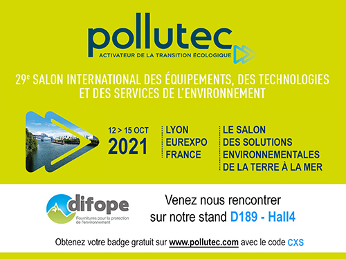 DIFOPE présent au salon POLLUTEC